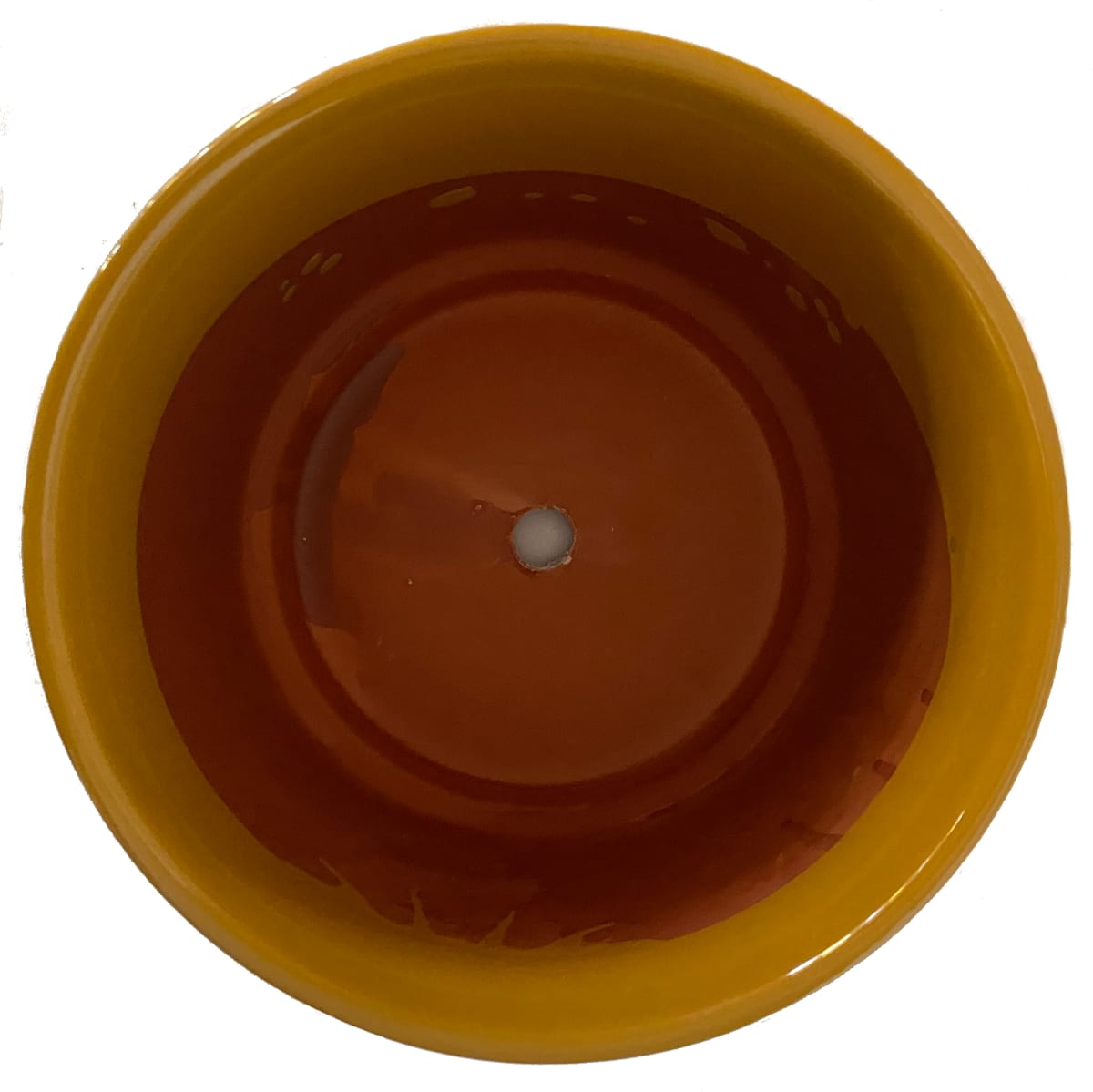 Macetero Enlozado Mostaza  17x152