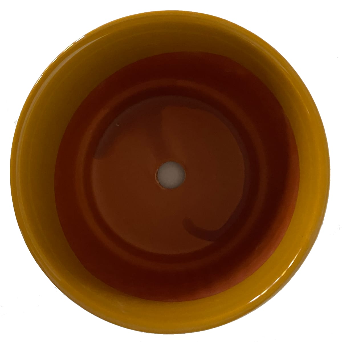 Macetero Enlozado Mostaza  14x122