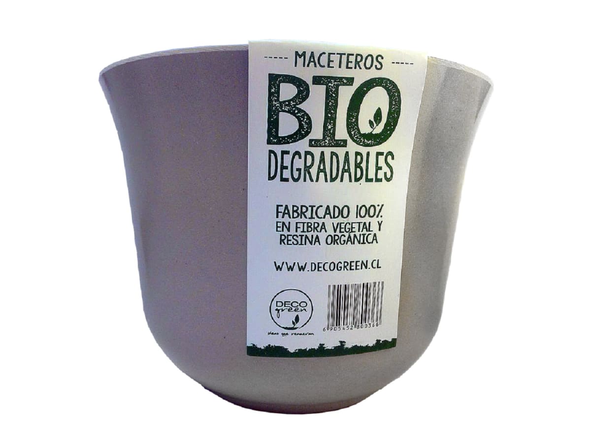 Set 6 Macetero Bios Curvo, 3 Gris, 3 Purpura 16,5x16,5x13 cm3