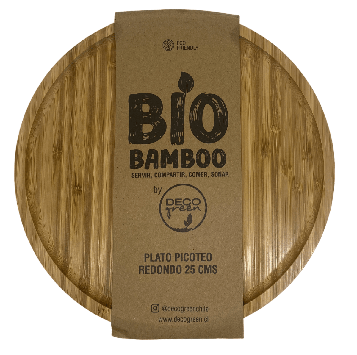 Plato Picoteo Redondo Bio Bamboo 25Cm1