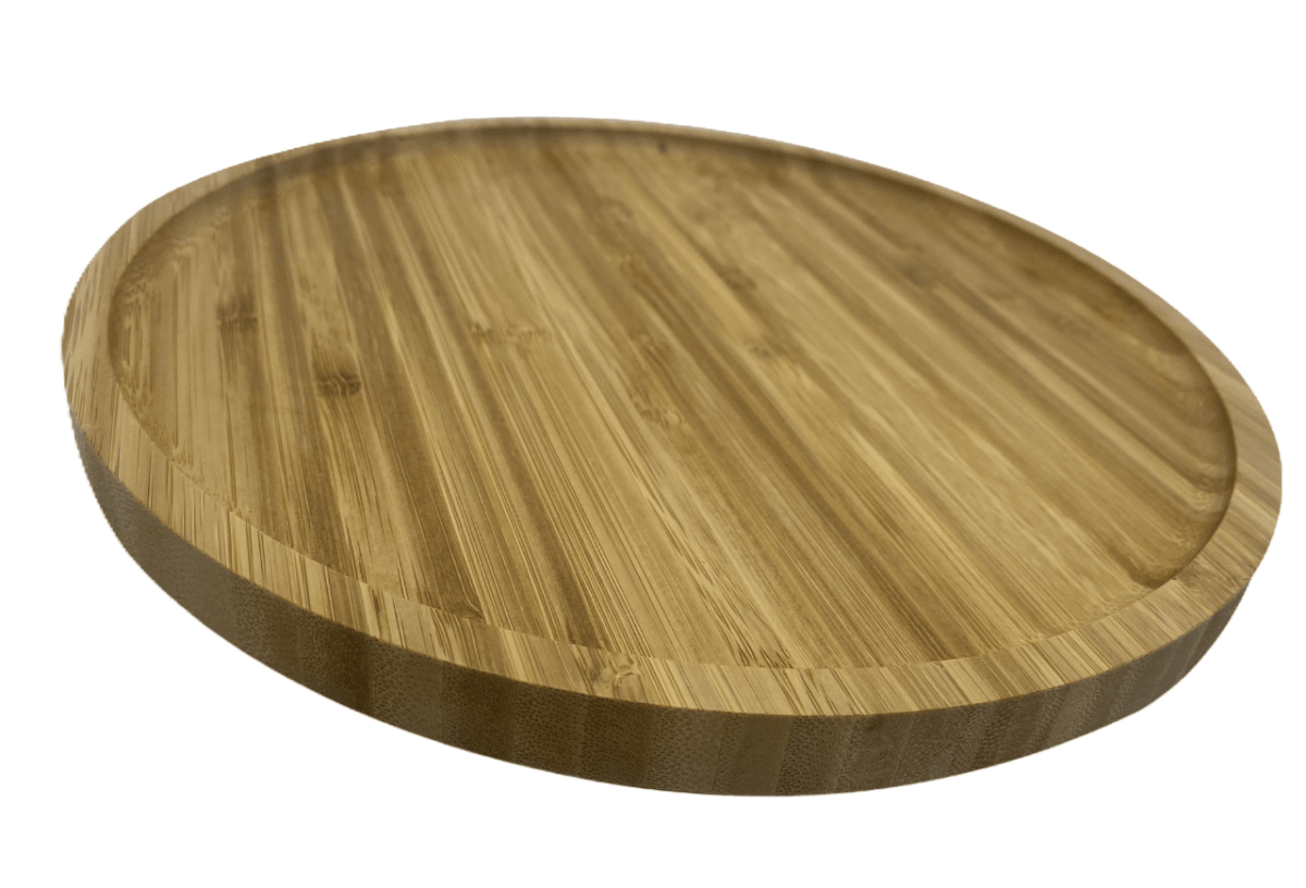 Plato Picoteo Redondo Bio Bamboo 25Cm2