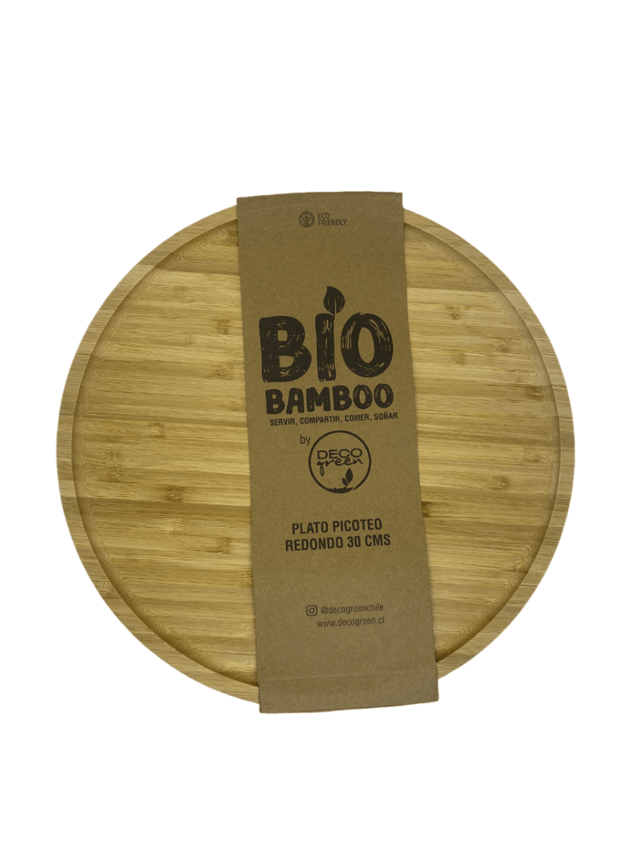 Plato Picoteo Redondo Bio Bamboo 30 Cm1