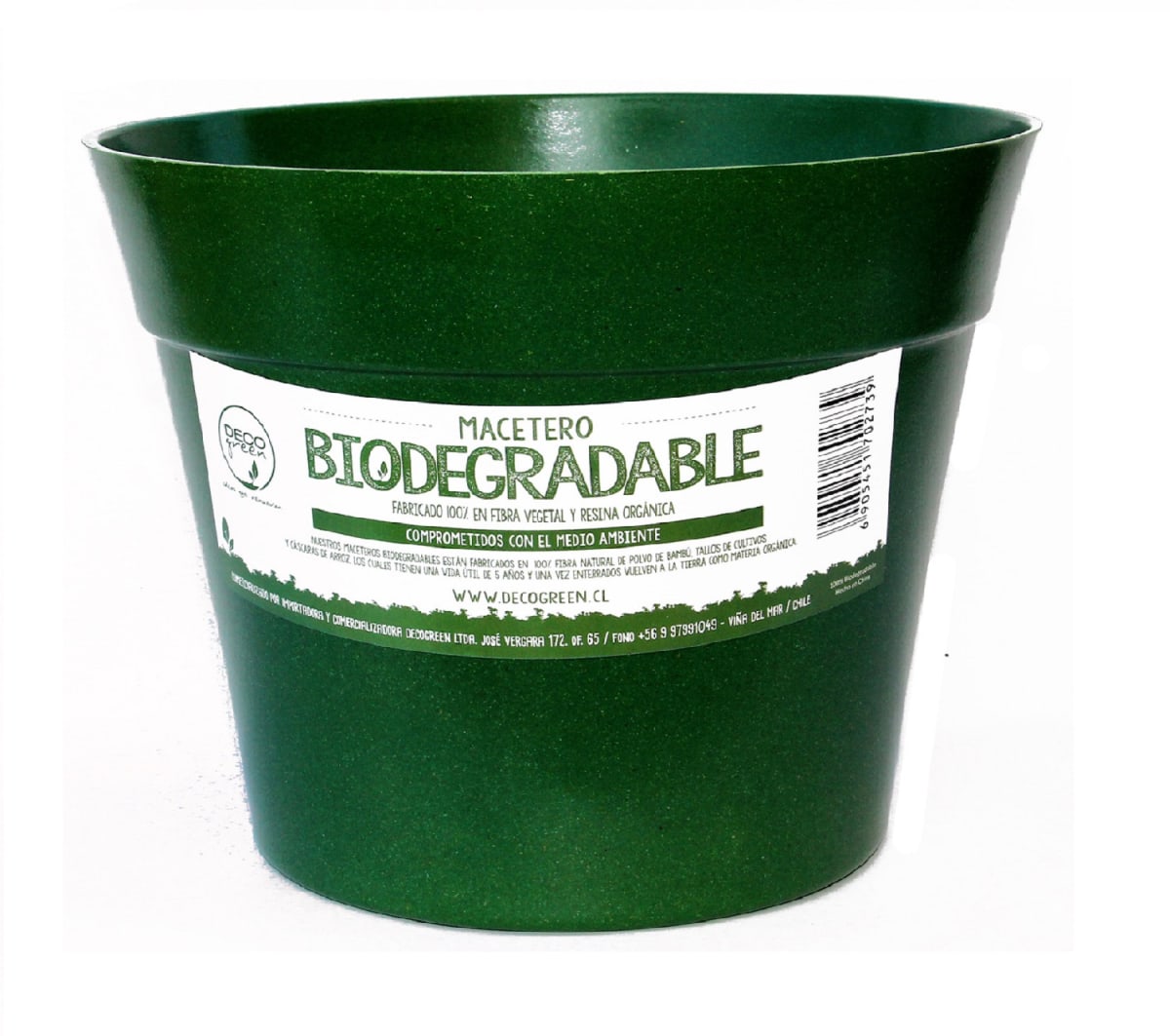 Set 4 Maceteros Bios Clásico 2 Blanco 2 Musgo 25x25x17 cm5