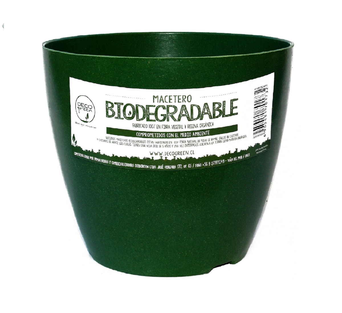 Set 4 Maceteros Bios Actual 2 Blanco, 2 Musgo 24x24x18 cm4