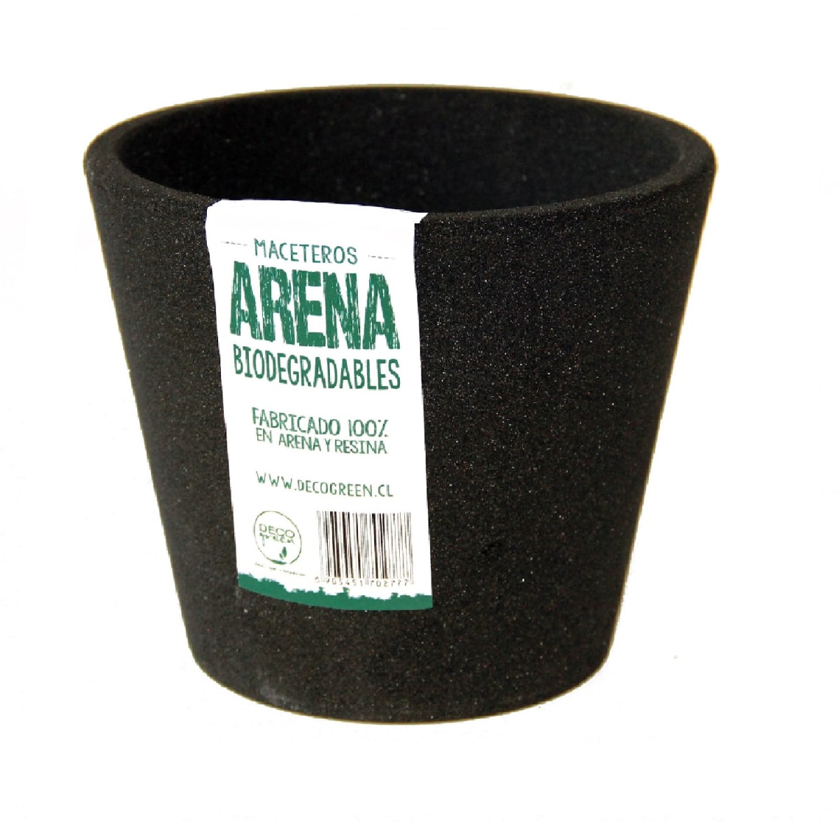 Set 4 Macetas Arena 1 Alto 20x20x18 cm Gris 2  Mediano 15x15x13cm Negro 1 Suculenta 16x15x5 cm Naranjo6