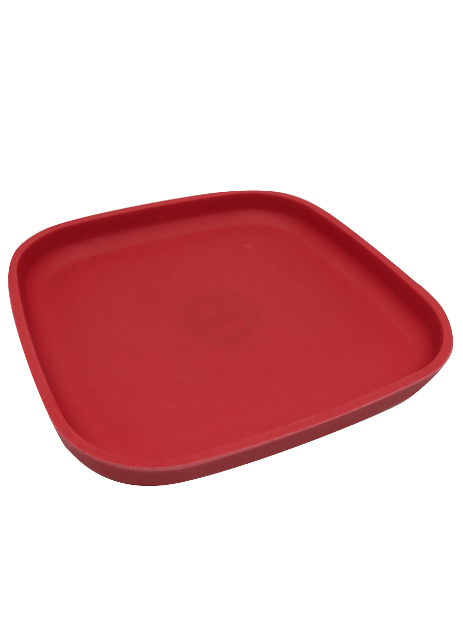 Plato Cuadrado Biobamboo Rojo 18X18 Cm2