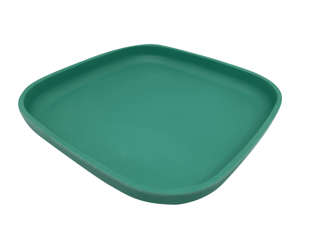 Plato Cuadrado Biobamboo Verde 18X18 Cm2