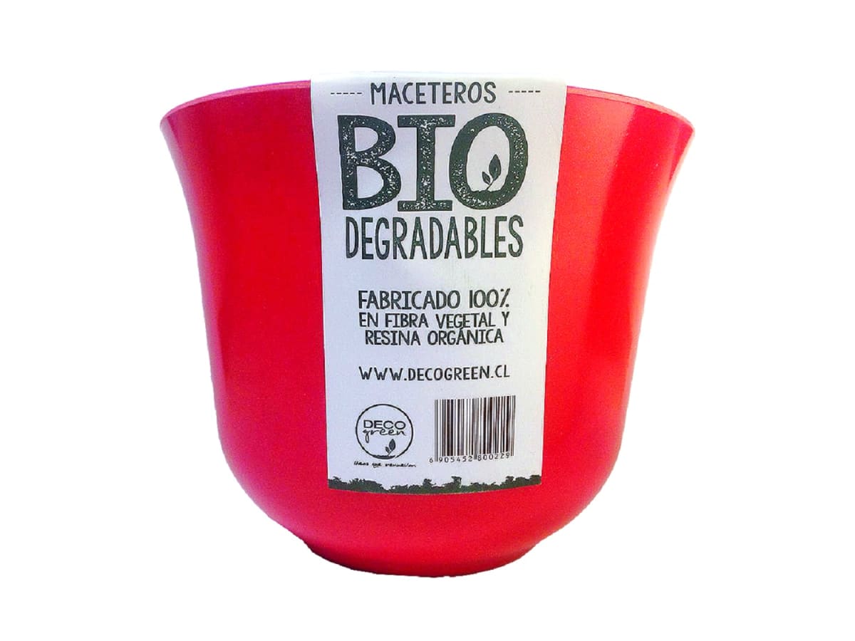 Set 6 Macetero Bios Curvo, 3 Blancos, 3 Purpura 16,5x16,5x13 cm5