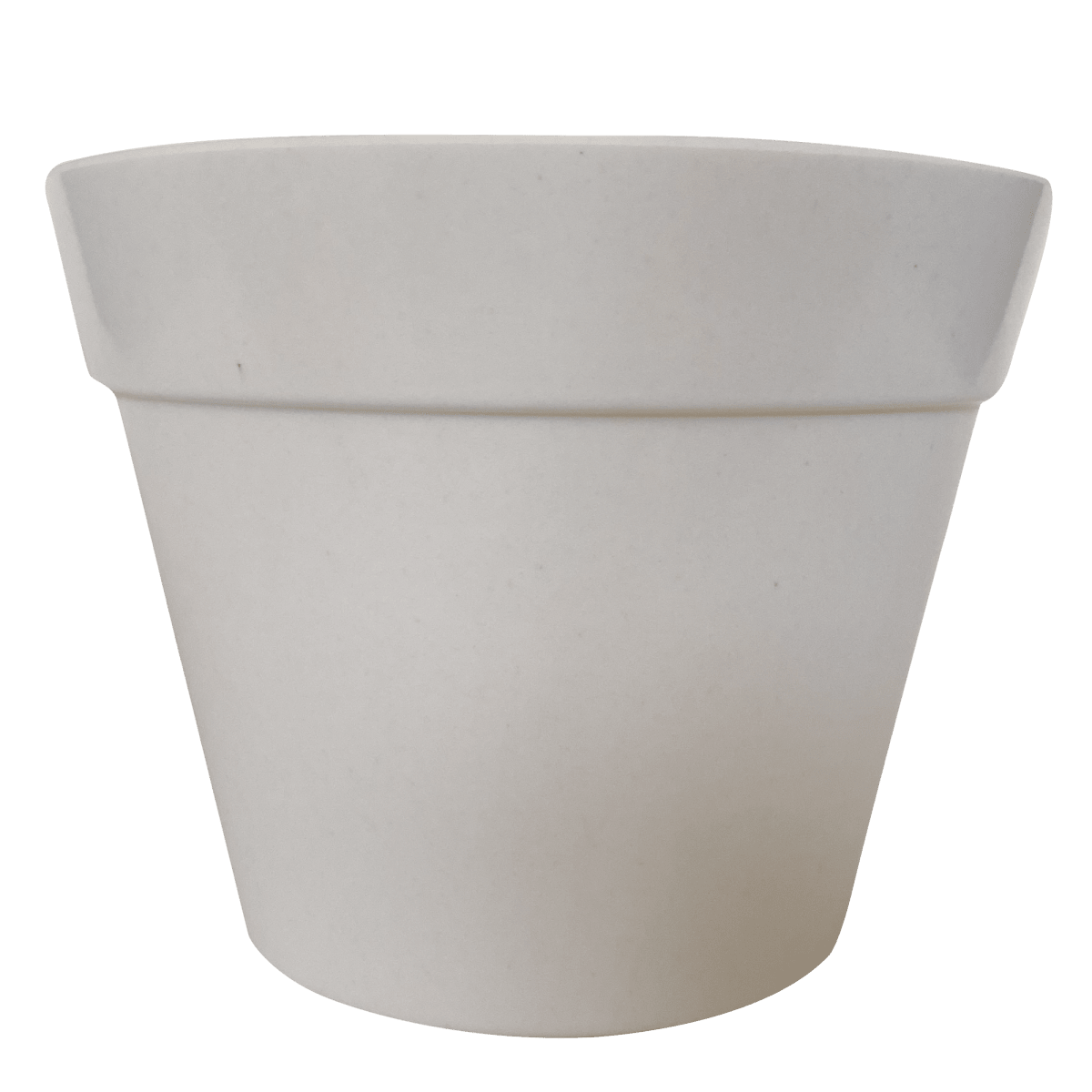 Macetero Bio Bamboo Redondo Blanco 13,7x13,7x10 cm3