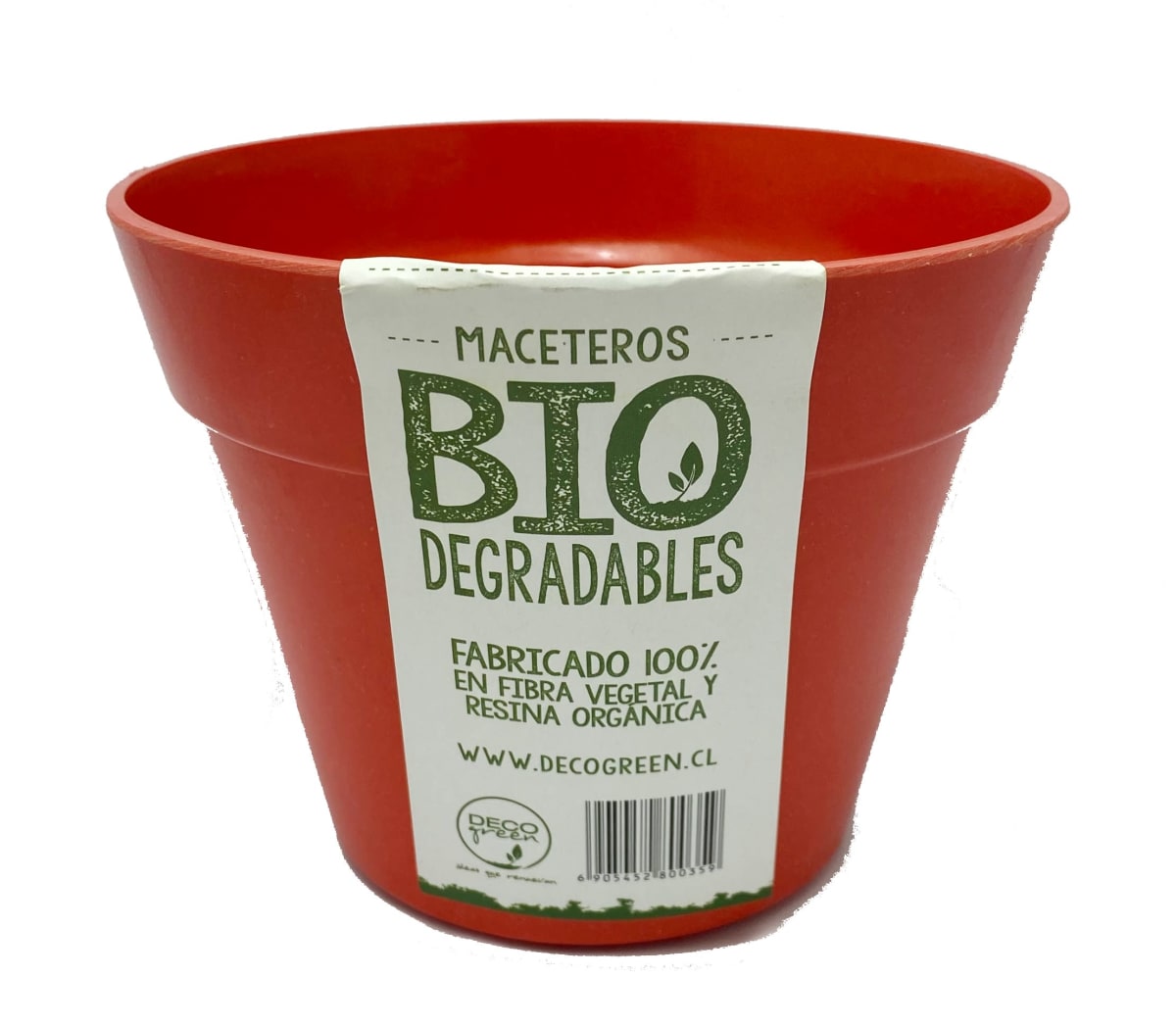 Set 8 Maceteros Bios Redondos 8 Rojo 13,7x13,7x10 cm3
