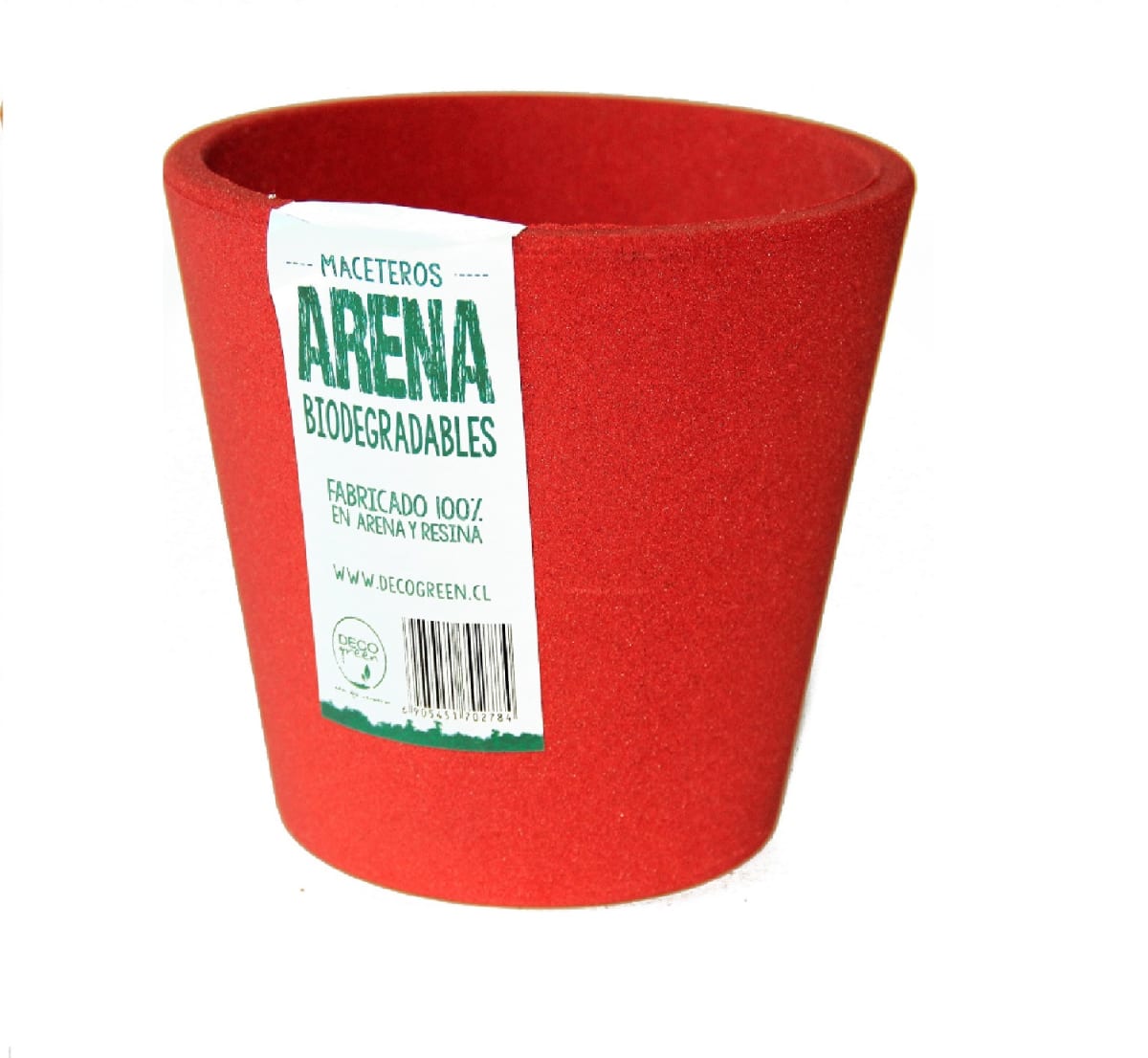 Set 4 Macetas Arena 1 Alto 20x20x18 cm Gris 2 Mediano 15x15x13cm Rojo 1 Suculenta 16x15x5 cm Verde5