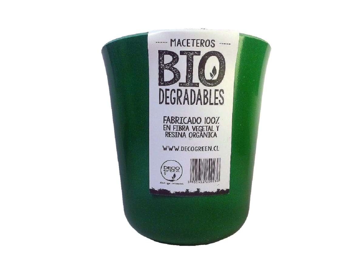 Set 7 Maceteros Bios Flores 3 Purpuras, 4 Verdes 13x13x14,5 cm5