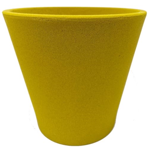 Set de 5 Maceteros Arena 1 Alto Grafito 20x20x18cm 1 Alto Mostaza 20x20x18cm 1 Mediano Rojo 15x15x13cm 1 Mediano Negro 15x15x13cm 1  Suculenta Naranja 16x15x5cm6