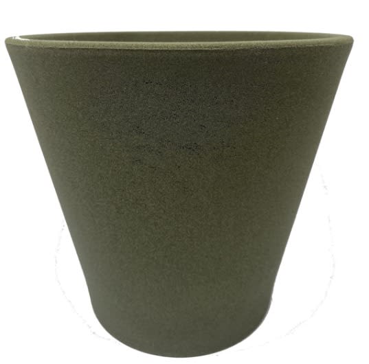 Set de 5 Maceteros Arena 1 Alto Grafito 20x20x18cm 1 Alto Mostaza 20x20x18cm 1 Mediano Rojo 15x15x13cm 1 Mediano Negro 15x15x13cm 1  Suculenta Naranja 16x15x5cm4