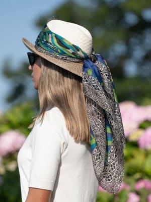 PAÑUELO SEDA LEOPARDO 100X1001