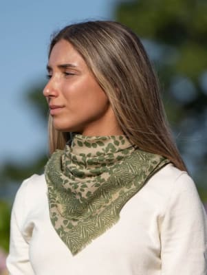 PAÑUELO LANA CON SEDA 70X70