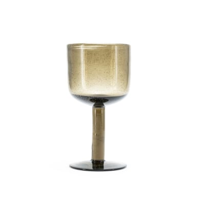 COPA DE VINO BUBBLE BROWN