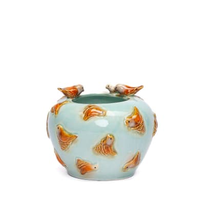 FLORERO BIRDS NEST BLUE1