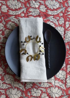 SERVILLETERO MUERDAGO Y PERLAS8