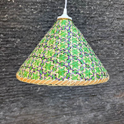 LAMPARA COLGANTE VERDE1