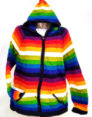 CHAQUETA LANA OVEJA ARCOIRIS II