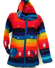 CHAQUETA DE LANA  OVEJA ARCOIRIS