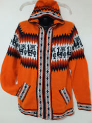 CHOMPA LLAMAS NARANJA