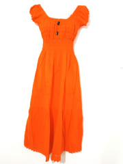 <VESTIDO LARGO NARANJA -3 0