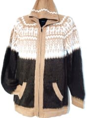 CHOMPA CAFE JASPEADO LLAMAS