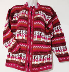 CHOMPA TARJETA ALPACA ROSADO