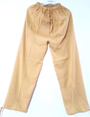 PANTALÓN ALGODÓN AMARILLO LISO 0