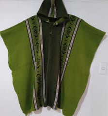 PONCHO CHACANA VERDE MANZANA