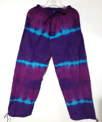 PANTALÓN DE ALGODÓN  MORADO MANCHADO 0