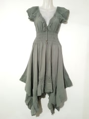 VESTIDO DE ALGODON EN PUNTA 0