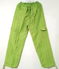 PANTALON RAYADO VERDE LIMON 0