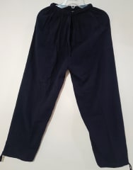 PANTALÓN DE ALGODÓN NEGRO LISO 0