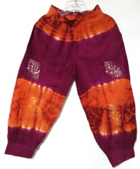 PANTALÓN BOMBACHO DE ALGODÓN  MANCHADO