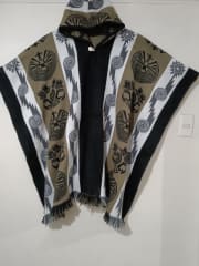 PONCHO CUSQUEÑO REVERSIBLE BEIGE 0