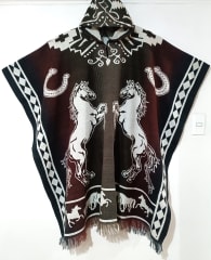 PONCHO CAFE CABALLOS