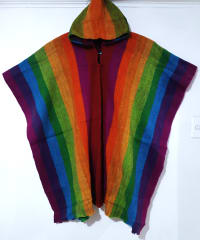 PONCHO ARCO IRIS DE OVEJA