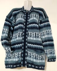 CHOMPA  TARJETA ALPACA AZUL