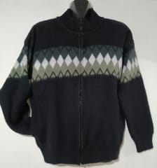 CHAQUETA DE LANA ALPACA NEGRO