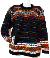 CHOMPA CERRADO ALPACA AZUL