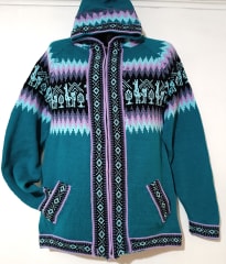 CHOMPA ALPACA VERDE ESMERALDA 0