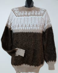 CHOMPA CERRADO CAFE JASPEADO