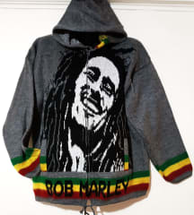 CHAQUETA BOB MARLEY  PLOMO