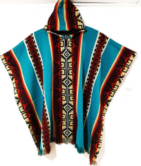 PONCHO VERDE CHACANAS  CUSQUEÑAS