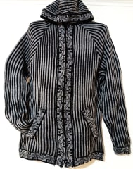 CHOMPA CEBRA GRIS ALPACA