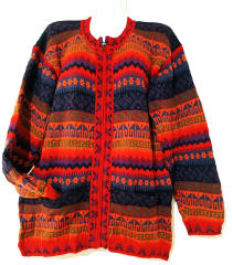 CHOMPA TARJETA ALPACA ROJO 0