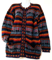 CHOMPA TARJETA DE ALPACA AZUL 0